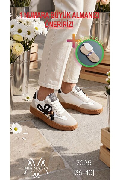 Mia marya Winter-Ready Suede Detailed Women's Sneakers - Comfortable Flat Sol...