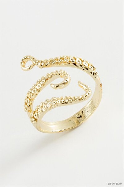 ZERO LAND Spt-Gld Snake Metal (112204) Ring Yellow
