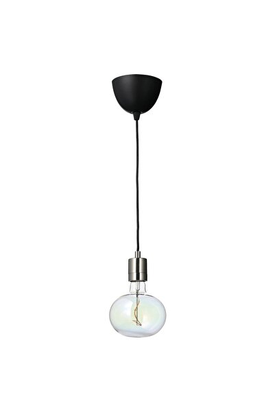 OEM Lustră cu bec nichelat/eliptic multicolor SKAFTET / MOLNART Lustre