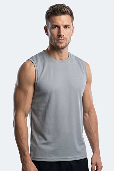Slazenger Ανδρικό αμάνικο ασημένιο μπλουζάκι HAZZAR I