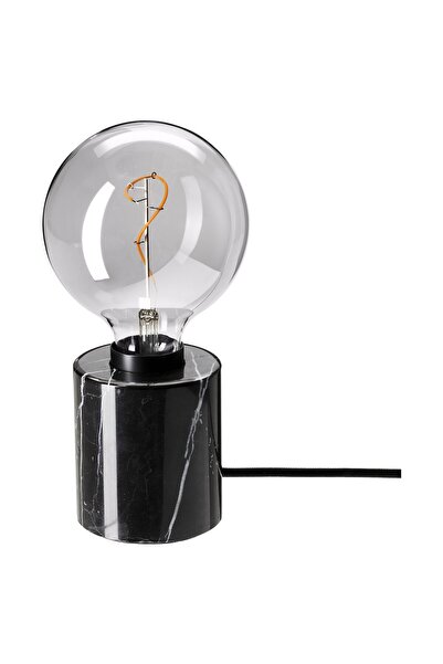 OEM Veioză/bec 125 mm negru/sticlă transparentă gri MARKFROST / MOLNART Veioze