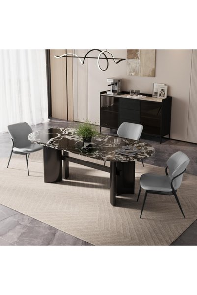 Baytonia Bianca Dining Chair - Light Grey