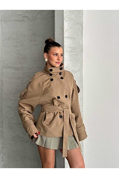 Blanco Kadın Oversize Muadil Su İtici Trençkot