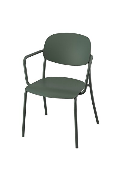 OEM Scaun cu braţe exterior/verde închis VISINGSÖ Scaune de exterior pentru l...