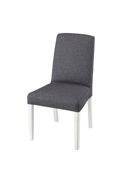 OEM Scaun alb/Gunnared gri mediu BERGMUND Scaune tapiţate