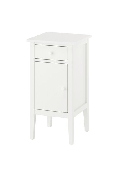 OEM Noptieră 38x40x75 cm cu 1 sertar cu ușă/alb GULLABERG Noptiere