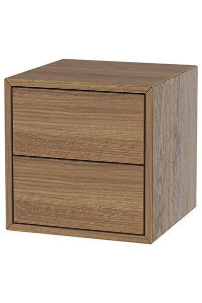 OEM Comodă 2 sertare 35x35x35 cm maro aspect nuc EKET EKET Rafturi și dulapur...