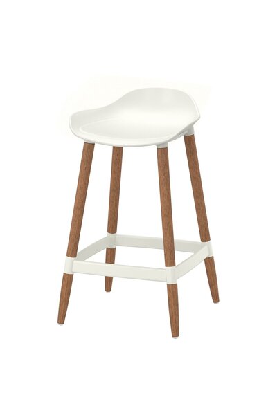 OEM Scaun bar 64 cm înălțimea blatului alb/interior/exterior GRÖNSTA Scaune d...
