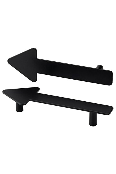 OEM Mâner 141 mm negru/sageata JÄRNSPARV SMÅSTAD butoane, mânere şi accesorii