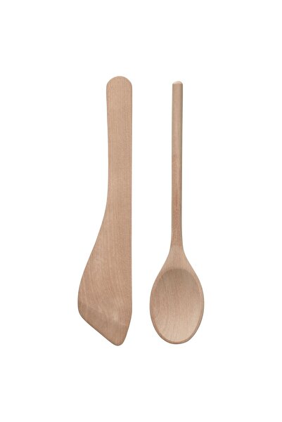 OEM SJÖKEX Birch Kitchen Utensil Set of 2 Cooking Utensils