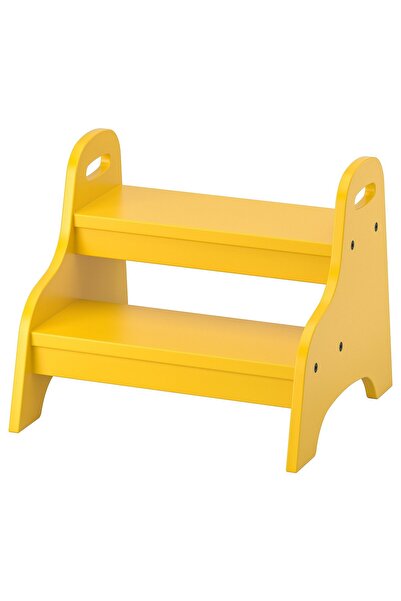 OEM Taburet pentru copii 40x38x33 cm galben TROGEN Taburete şi bănci