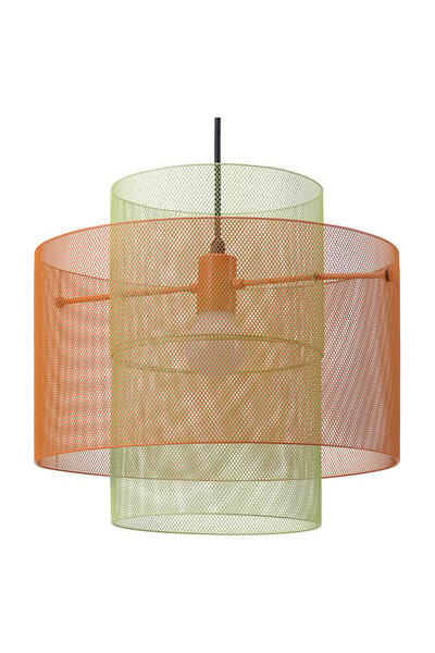 OEM Lustră plasă de sârmă portocaliu/verde deschis SOLVINDEN Lampe suspendate...
