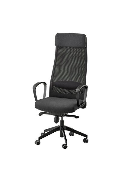 OEM Scaun rotativ Mediu (M) Vissle gri închis MARKUS Scaune de birou pentru u...