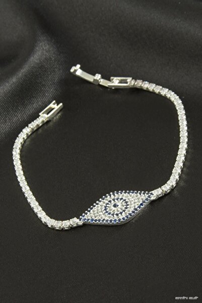 ZERO LAND Spt-Gld Eye Zircon Stone Children's Bracelet 16 cm (110641) Silver ...