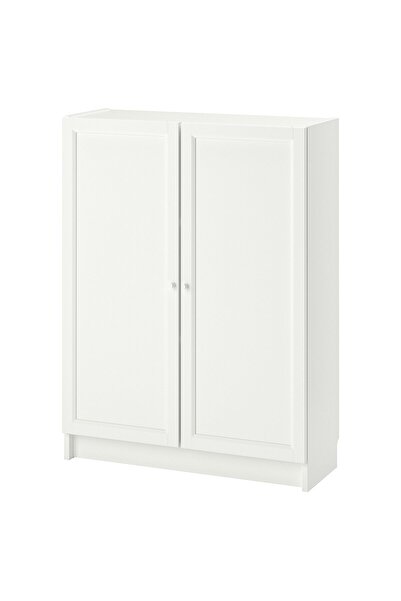 OEM Bibliotecă+uşi 80x30x106 cm alb BILLY / OXBERG Biblioteci
