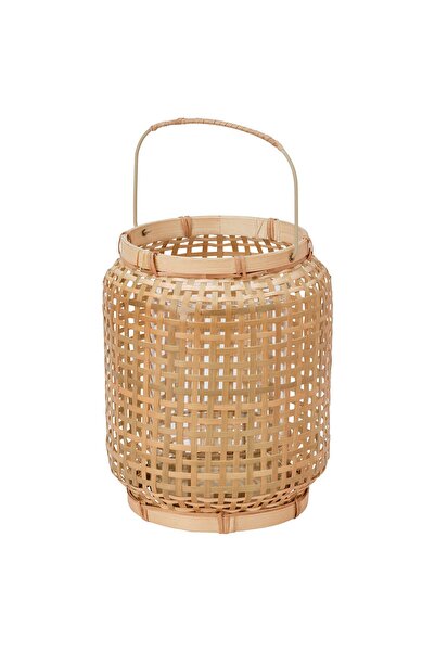 OEM Felinar lumânare bloc 25 cm bambus PÅVEFINK Lanterne de interior