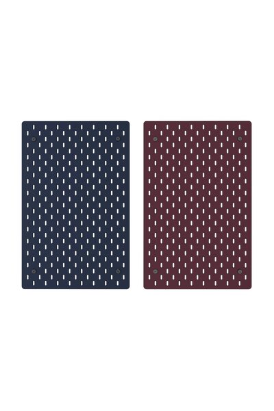 OEM Panou perforat 36x56 cm 2 fețe/gri închis-albastru lila închis-roșu SKÅDI...