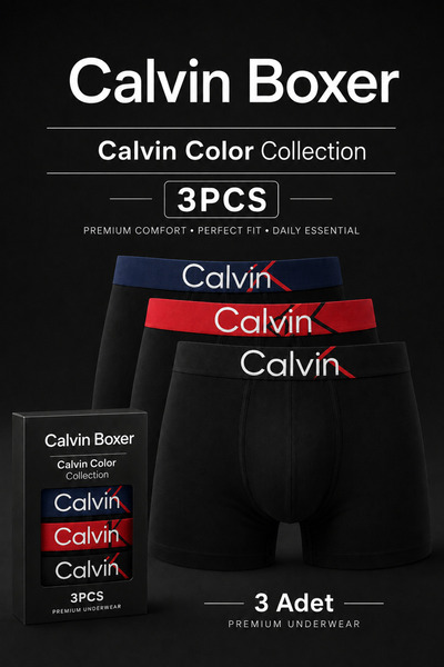 Torixa Calvin Model 3 Piece Lycra Boxed Boxers