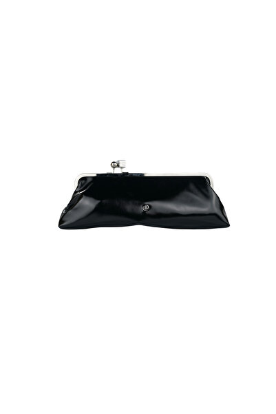 dukidasoturkiye Duki Daso Black Patent Leather Women's Portfolio Clutch Bag w...