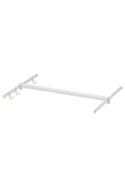 OEM Bară umerașe+2șine suspend+3cârlige 60-100x55 cm reglabil/alb HJÄLPA PLAT...