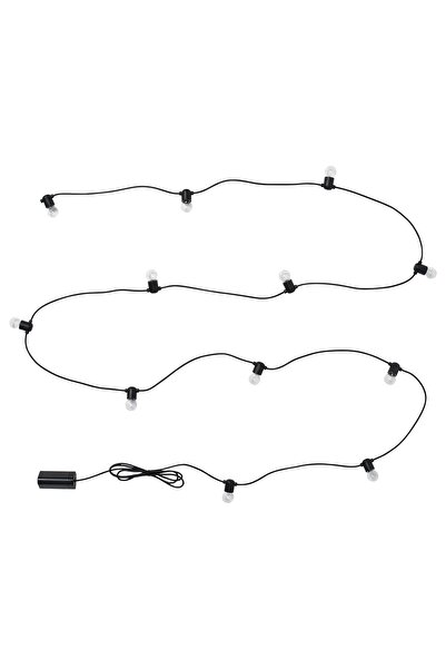 OEM Ghirlandă luminoasă LED 12 becuri exterior/cu baterii negru UTSUND Ghirla...