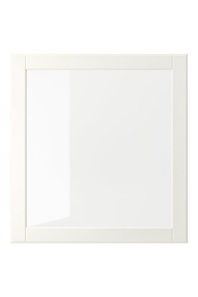 OEM Uşă sticlă 60x64 cm alb/sticlă transparentă OSTVIK Uși şi fronturi sertar...