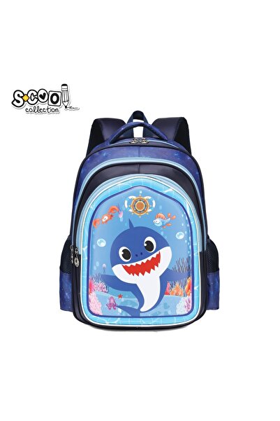 OEM Ghiozdan 3D SHARK, 31x24x41 cm - S-COOL