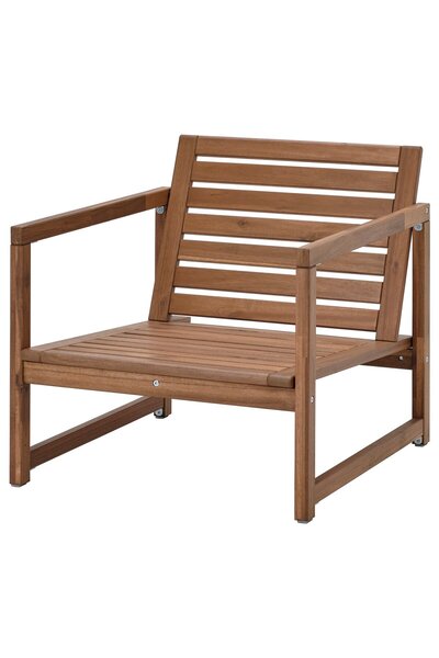 OEM Șezlong, exterior maro deschis vopsit NÄMMARÖ Șezlonguri pentru exterior