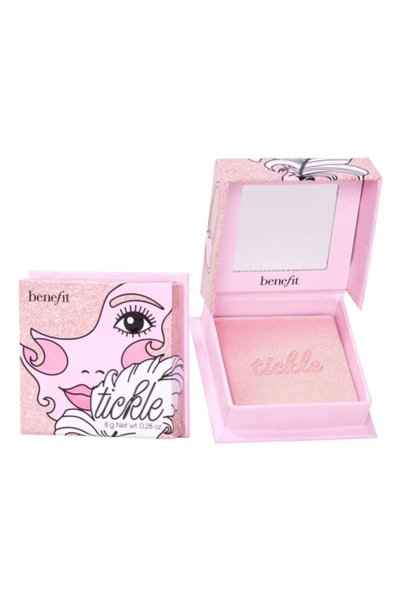 benefit cosmetics بودرة هايلايتر بينيفيت تيكل الذهبية الوردية