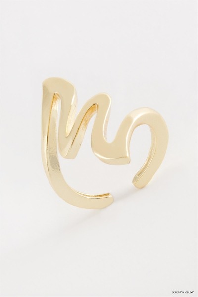 ZERO LAND Spt-Gld Lightning Metal (112155) Ring Yellow