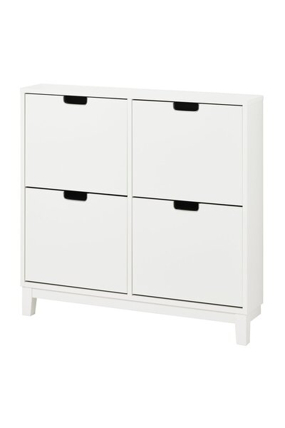 OEM Dulap pantofi cu 4 compartimente 96x17x90 cm alb STÄLL Dulapuri pantofi
