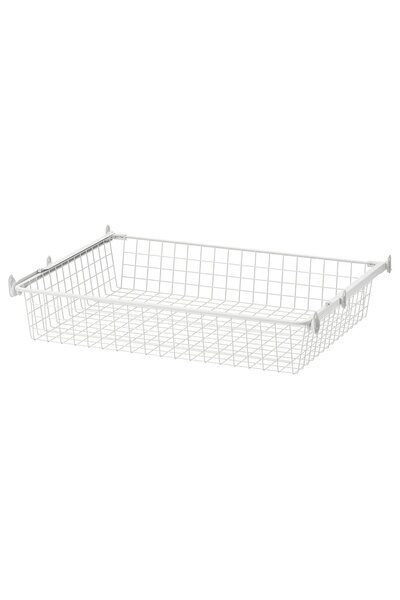 OEM Coş metalic+şină culisantă 80x62 cm alb ALTARLIDEN Organizatoare de inter...