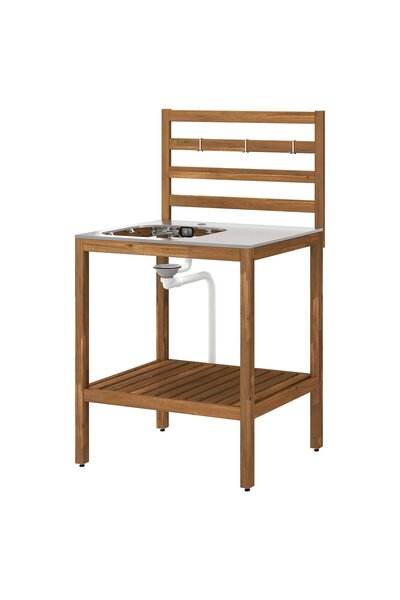 OEM Mască chiuvetă 80x62 cm maro deschis vopsit/inox exterior NÄMMARÖ Unități...