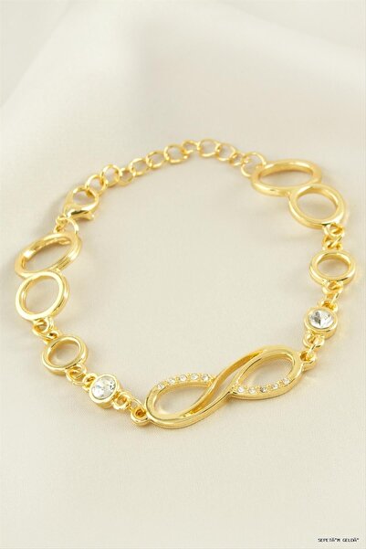 ZERO LAND Spt-Gld Infinity Stone (112642) Bracelet Yellow