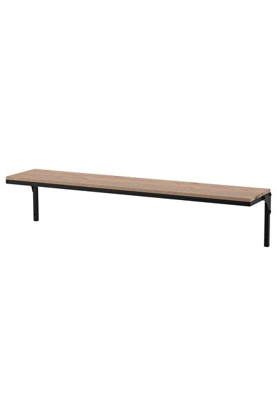 OEM Etajeră 101x20 cm negru FJÄLLBO Etajere de perete complete