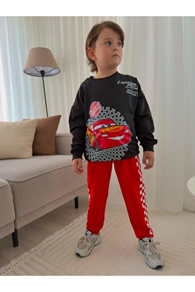 Dimoi Kids طقم بدلة رياضية من القطن منقوشة للأولاد من شيمكس ماكوين مكونة من ق...