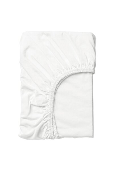 OEM Cearșaf cu elastic pătuț 60x120 cm alb/jerseu LEN Lenjerii de pat pentru ...