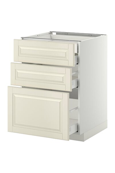 OEM Corp bază 3fronturi/2+1+1sertare 60x60 cm alb/Bodbyn alb murdar METOD / M...