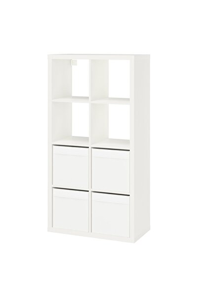 OEM Etajeră 77x39x147 cm alb/Dröna alb KALLAX Etajere cuburi