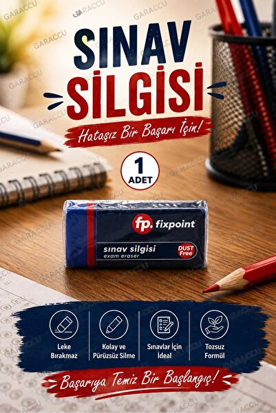 garaccu Öğrenci Okul Kurs Sınav Silgisi 1 Adet, Yıpratmadan ve Leke Bırakmada...
