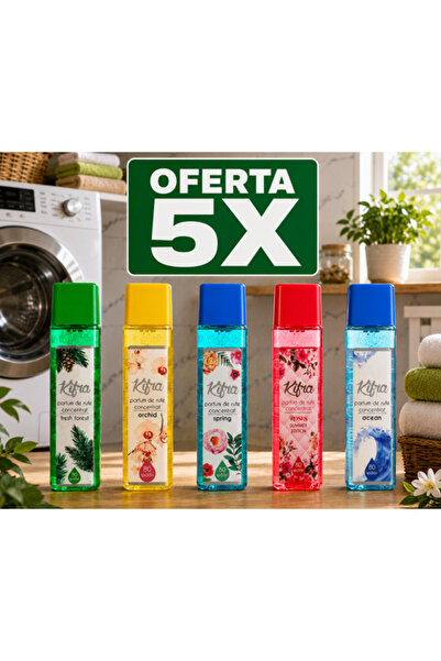 kifra 5 X COMBO Fresh Forest 200ml + Ocean 200ml + Orchid 200ml + Roses 200ml...