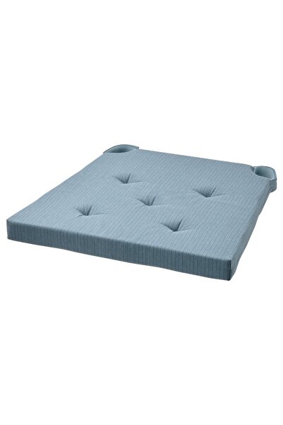 OEM Pernă scaun 42/35x40x4 cm gri-albastru JUSTINA Perne pentru scaune