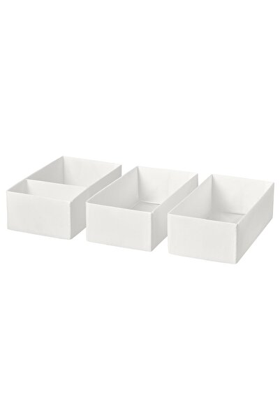 OEM Set 3 cutii 20x38x12 cm alb SKUBB Cutii pentru haine