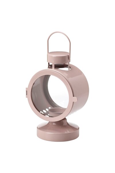OEM Felinar lumânare pastilă int/ext 21 cm roz pal FLODSVALA Lanterne de inte...