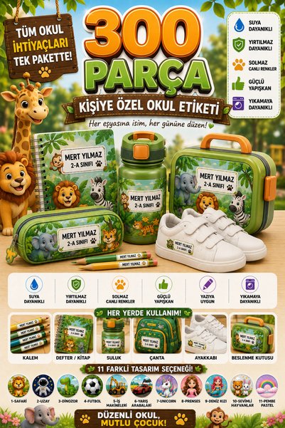 reklamcın "Everything about My Child" 300-Piece Name Tag Mega Set