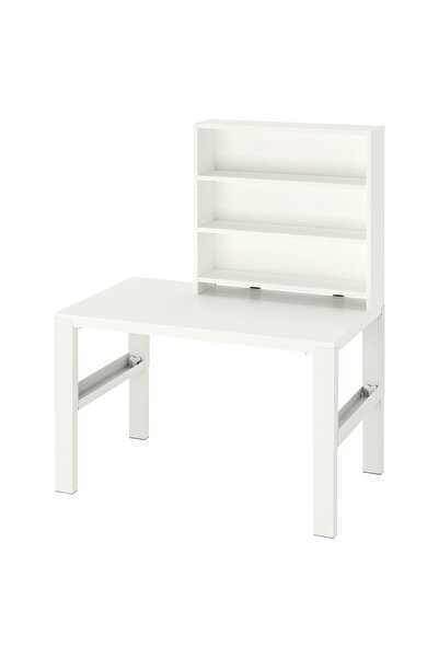 OEM Birou cu spațiu depozitare 96x58 cm înălțime reglabilă alb PÅHL Birouri p...