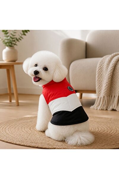 idei Two-tone winter Vest for pets, practical coat with high collar, suitable...