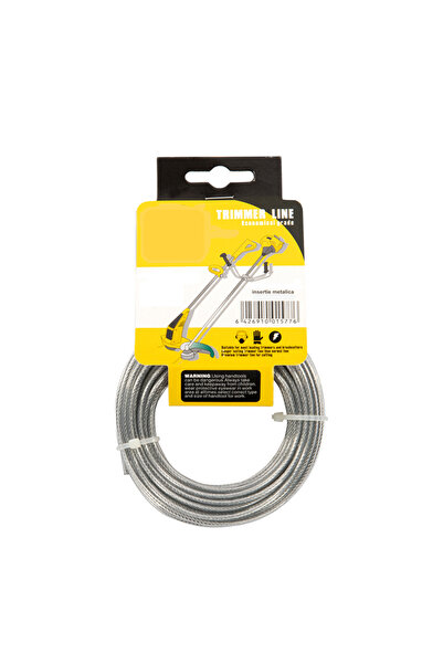 OEM Νήμα νάιλον με μεταλλικό ένθετο 3 χιλ. x 15 μ. Campion CMP0651, ασημί
