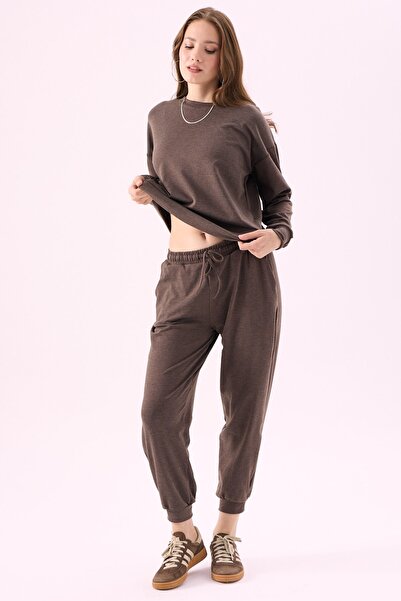 CrepTekstil Crep Women's Soft Knitwear Textured Flexible Comfortable Cut Swea...