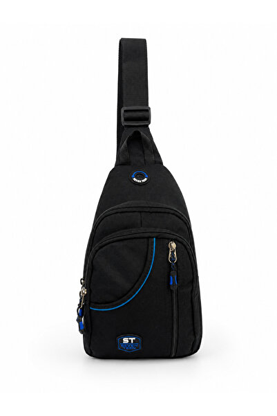 SEVENTEEN Geantă sport unisex cu mai multe compartimente și curea încrucișată...
